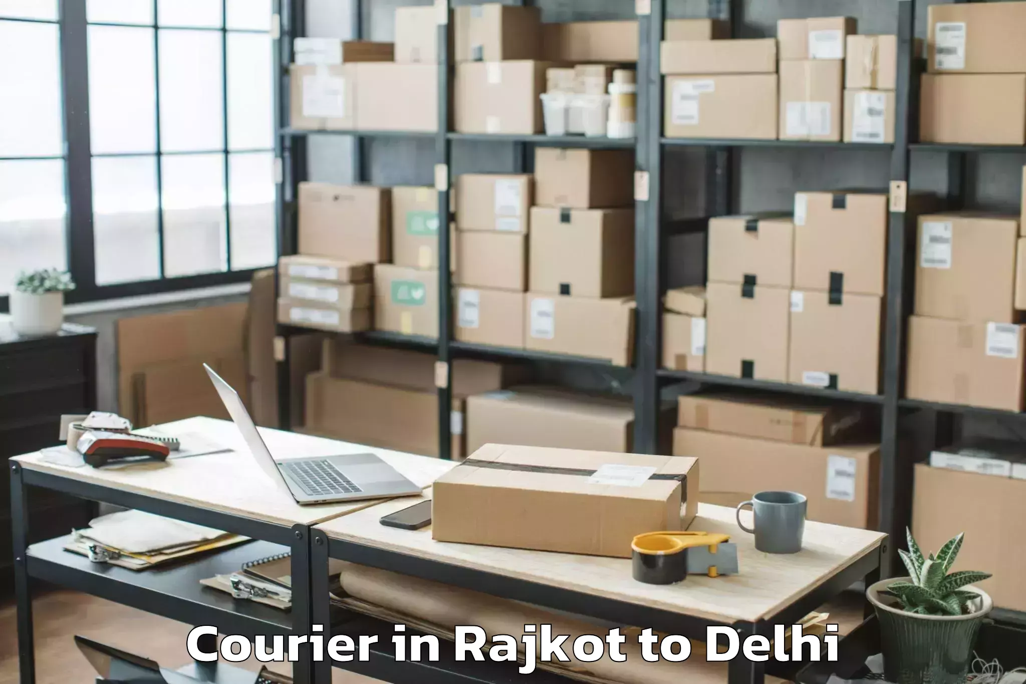 Book Rajkot to D Mall Rohini Courier Online